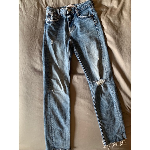 ZARA JEANS-size 0😍 HIGH RISE, GREAT DENIM QUALITY - Picture 8 of 8